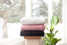 Load image into Gallery viewer, Rib Knit - Tiny Hearts on Ivory